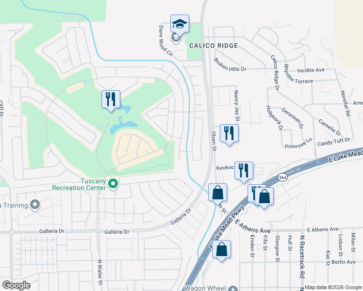 map of restaurants, bars, coffee shops, grocery stores, and more near 929 Via Gandalfi in Henderson