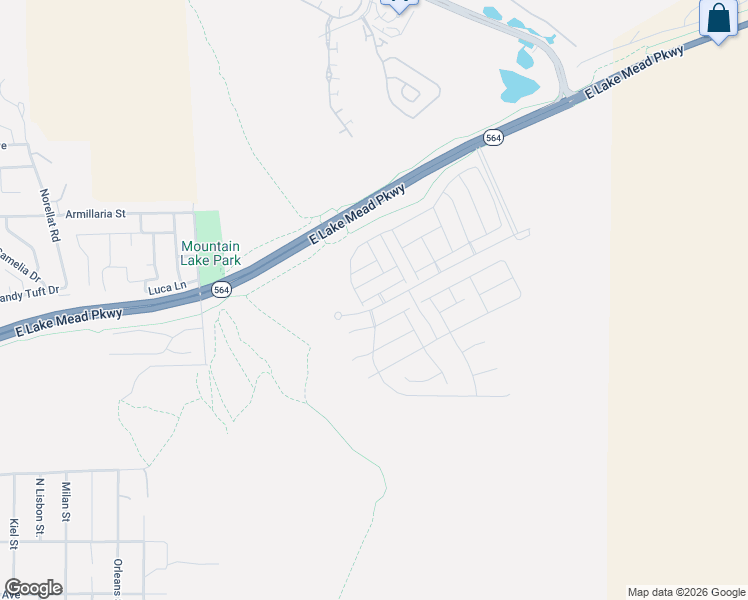 map of restaurants, bars, coffee shops, grocery stores, and more near River Mountains Loop Trail in Henderson