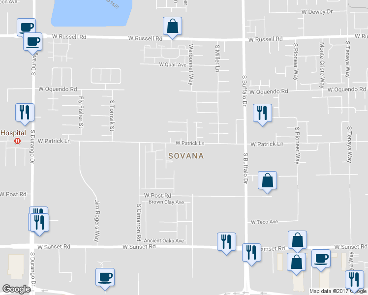 map of restaurants, bars, coffee shops, grocery stores, and more near 8034 Passion Court in Las Vegas