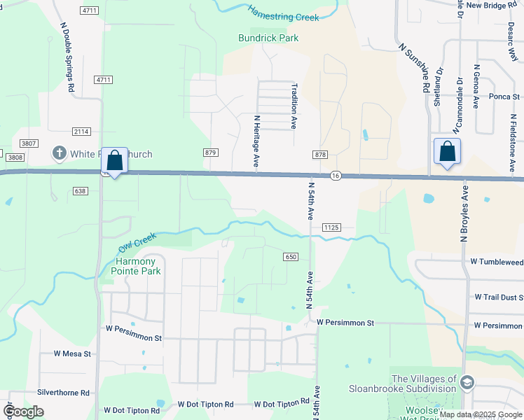map of restaurants, bars, coffee shops, grocery stores, and more near 5642 West Michael Cole Drive in Fayetteville