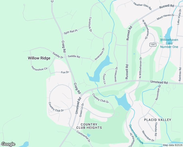 map of restaurants, bars, coffee shops, grocery stores, and more near 5611 Inverness Drive in Durham