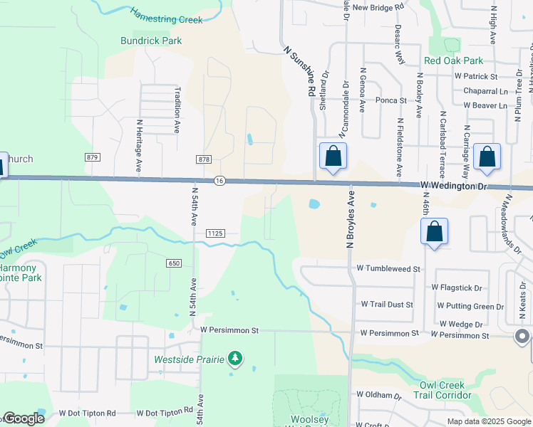 map of restaurants, bars, coffee shops, grocery stores, and more near 5245 Arkansas 16 in Fayetteville