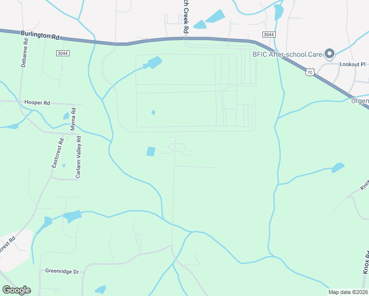 map of restaurants, bars, coffee shops, grocery stores, and more near 351 Birch Creek Road in McLeansville
