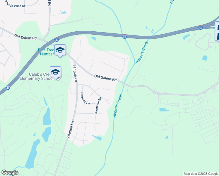 map of restaurants, bars, coffee shops, grocery stores, and more near 1508 Ballard Court in Kernersville
