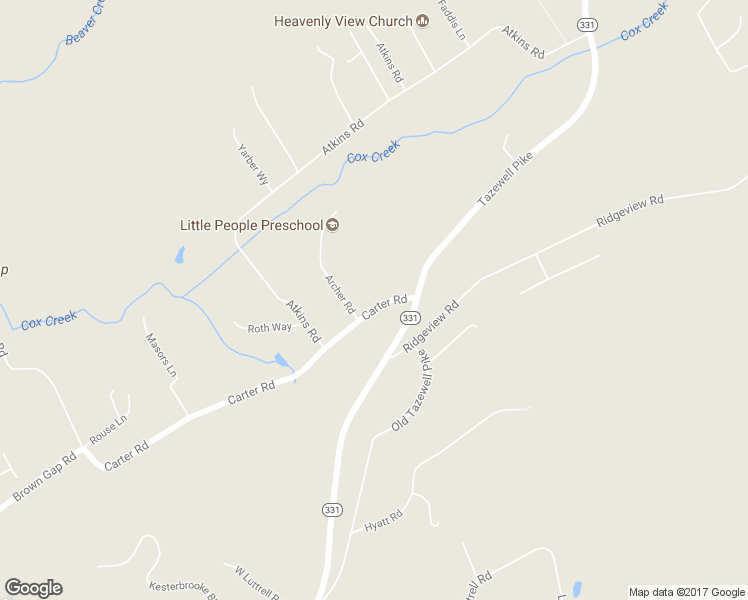 map of restaurants, bars, coffee shops, grocery stores, and more near 5909 Carter Road in Knoxville