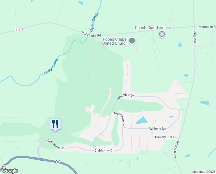 map of restaurants, bars, coffee shops, grocery stores, and more near 135 South Ridge View Way in Franklinton