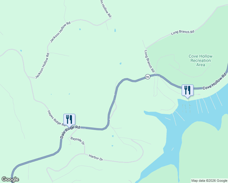 map of restaurants, bars, coffee shops, grocery stores, and more near 7515 Dale Ridge Road in Liberty