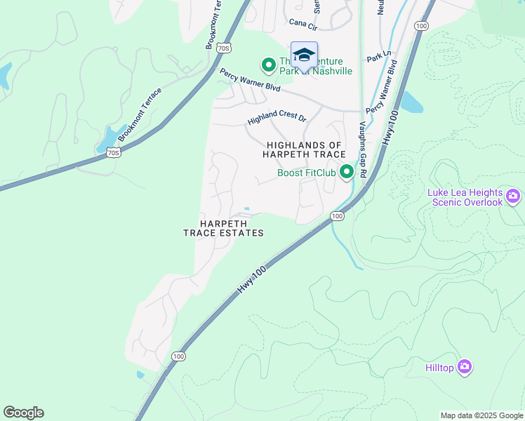 map of restaurants, bars, coffee shops, grocery stores, and more near 146 Harpeth Trace Drive in Nashville