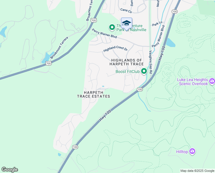 map of restaurants, bars, coffee shops, grocery stores, and more near 146 Harpeth Trace Drive in Nashville