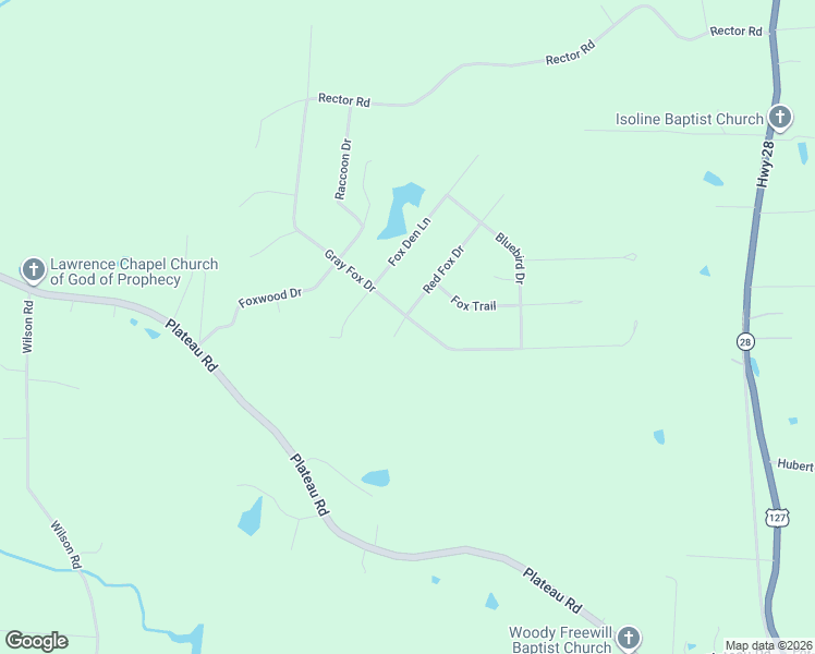 map of restaurants, bars, coffee shops, grocery stores, and more near 15 Red Fox Court in Crossville