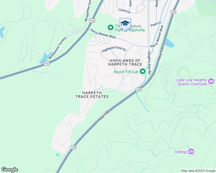 map of restaurants, bars, coffee shops, grocery stores, and more near 146 Harpeth Trace Drive in Nashville