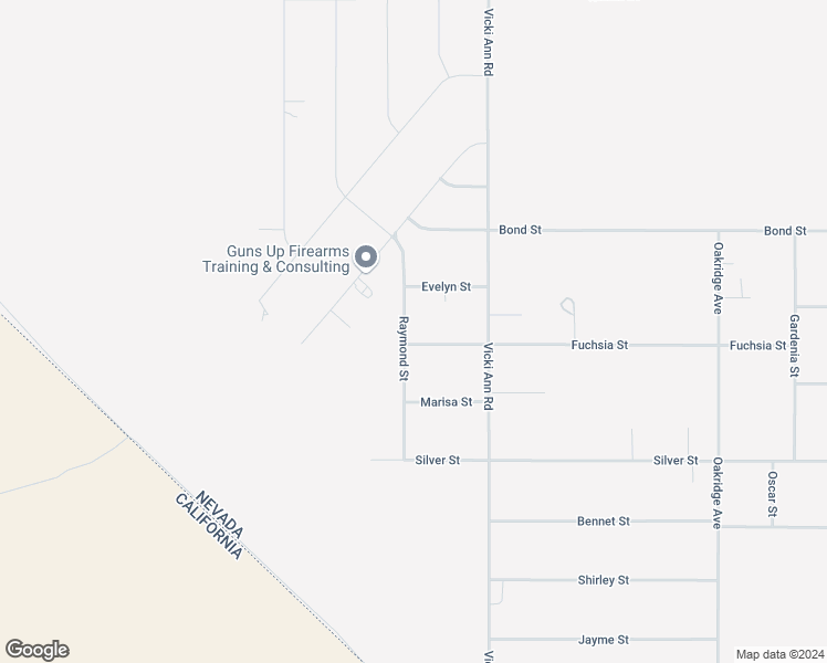 map of restaurants, bars, coffee shops, grocery stores, and more near 1830 Fuchsia Street in Pahrump