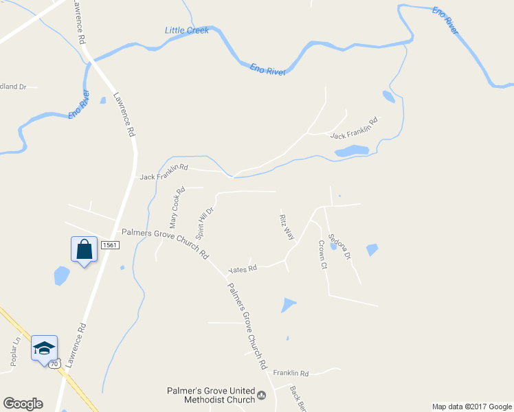 map of restaurants, bars, coffee shops, grocery stores, and more near 900 Blissful Lane in Hillsborough