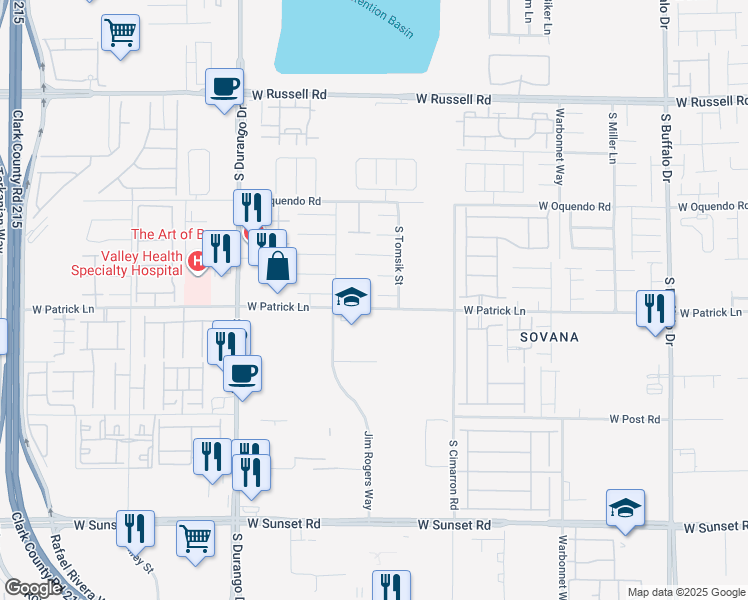 map of restaurants, bars, coffee shops, grocery stores, and more near 8349 Polar Shrimp Court in Las Vegas