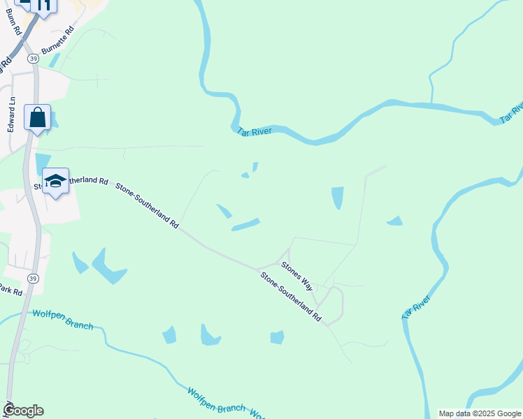 map of restaurants, bars, coffee shops, grocery stores, and more near 387 Stone-Southerland Road in Louisburg