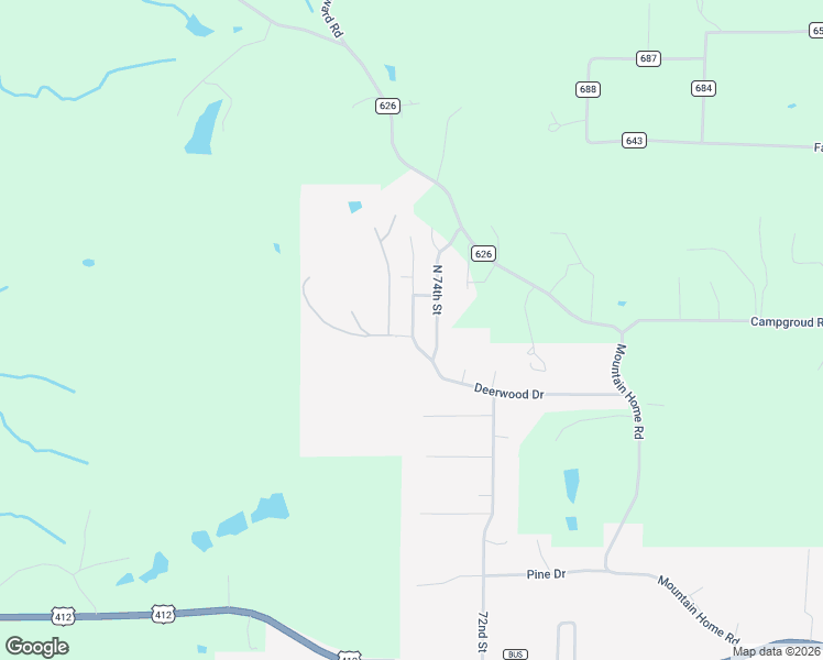 map of restaurants, bars, coffee shops, grocery stores, and more near 900 North 75th Street in Paragould