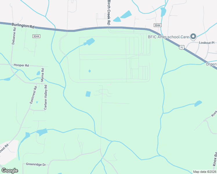 map of restaurants, bars, coffee shops, grocery stores, and more near 351 Birch Creek Road in McLeansville