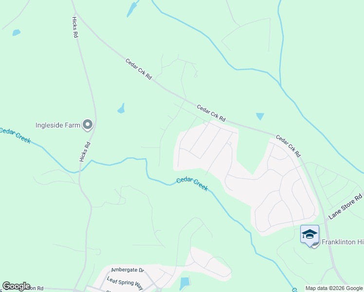 map of restaurants, bars, coffee shops, grocery stores, and more near 145 Silent Brook Trail in Franklinton