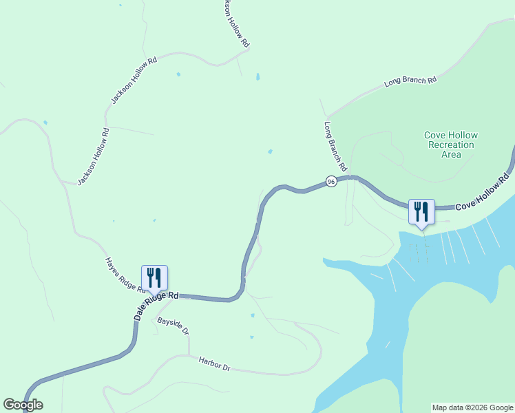 map of restaurants, bars, coffee shops, grocery stores, and more near 7515 Dale Ridge Rd in Liberty