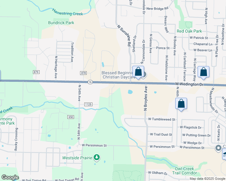 map of restaurants, bars, coffee shops, grocery stores, and more near 5245 Arkansas 16 in Fayetteville