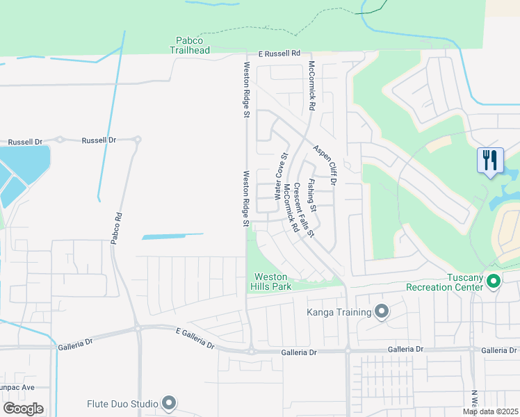 map of restaurants, bars, coffee shops, grocery stores, and more near 108 Blue Trout Avenue in Henderson
