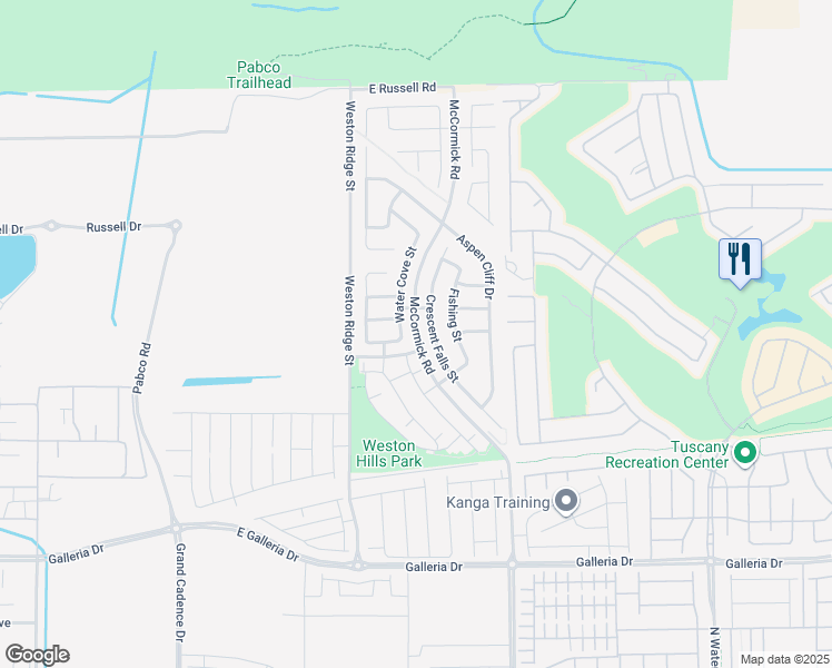 map of restaurants, bars, coffee shops, grocery stores, and more near McCormick Road in Henderson