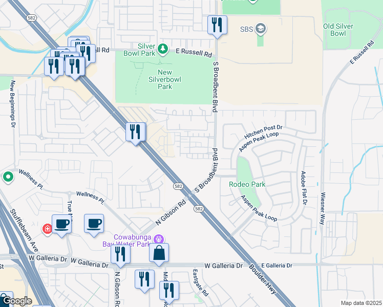 map of restaurants, bars, coffee shops, grocery stores, and more near 6905 Graceful Cloud Avenue in Las Vegas