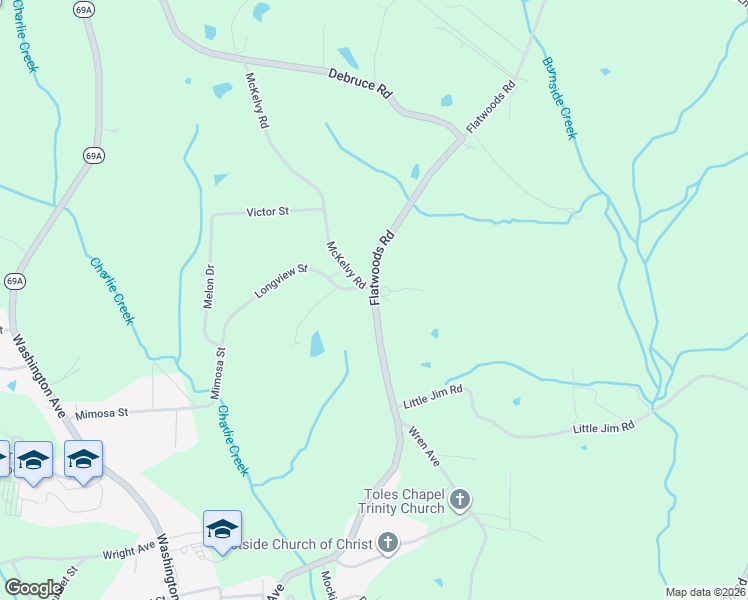 map of restaurants, bars, coffee shops, grocery stores, and more near 994 Flatwoods Road in Camden