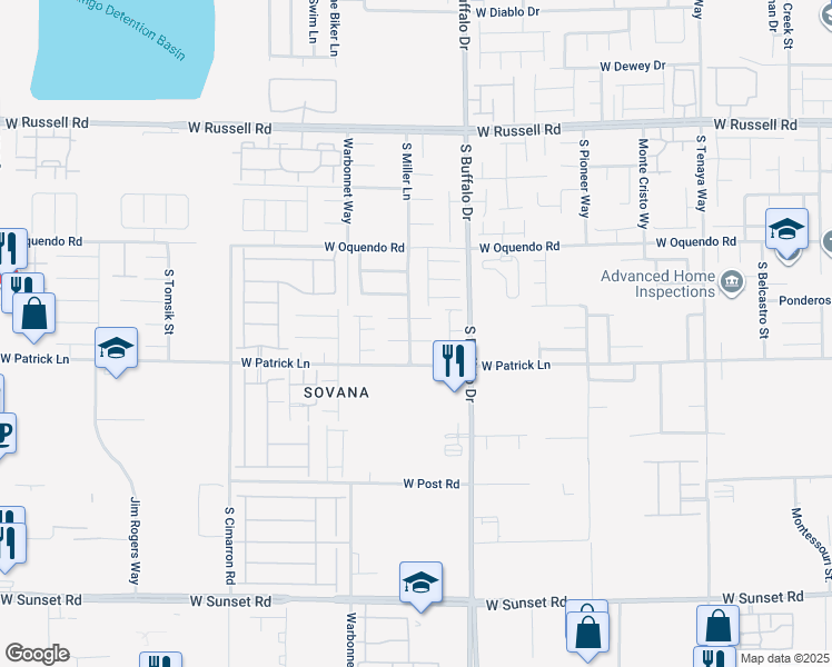 map of restaurants, bars, coffee shops, grocery stores, and more near 7894 Lisa Marie Court in Las Vegas