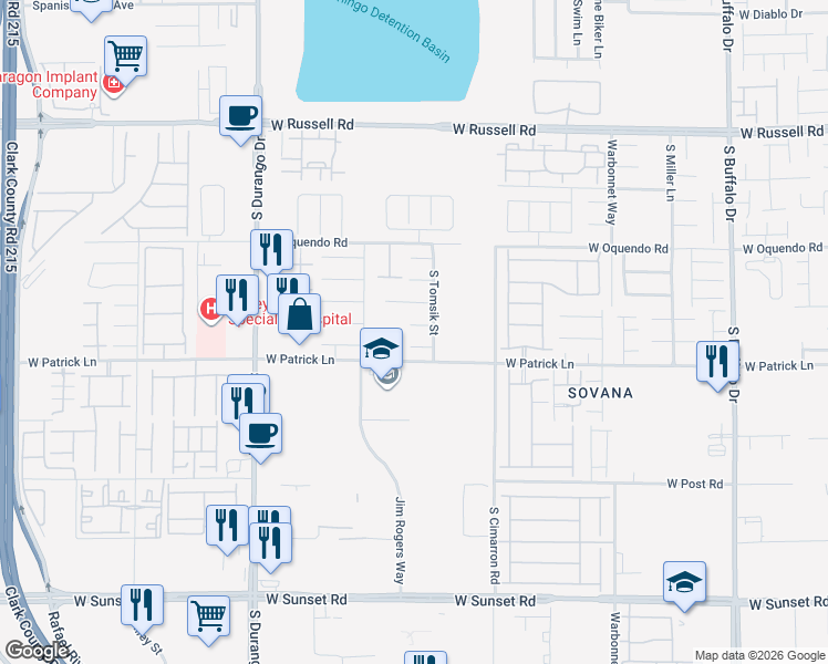 map of restaurants, bars, coffee shops, grocery stores, and more near 8349 Polar Shrimp Court in Las Vegas