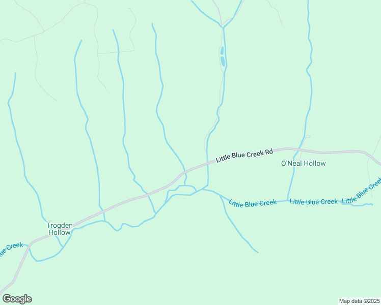 map of restaurants, bars, coffee shops, grocery stores, and more near 1414 Little Blue Creek Road in McEwen