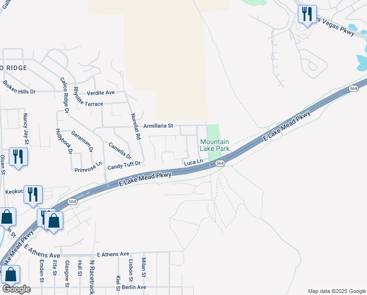 map of restaurants, bars, coffee shops, grocery stores, and more near 1017 Cutter Street in Henderson