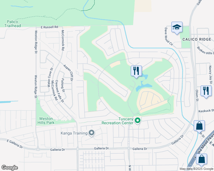 map of restaurants, bars, coffee shops, grocery stores, and more near 469 Punto Vallata Drive in Henderson