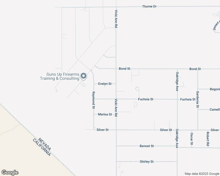 map of restaurants, bars, coffee shops, grocery stores, and more near 1951 Evelyn Street in Pahrump