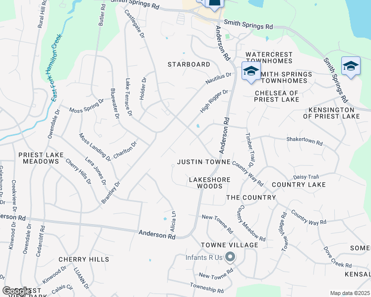 map of restaurants, bars, coffee shops, grocery stores, and more near 3013 High Rigger Drive in Nashville