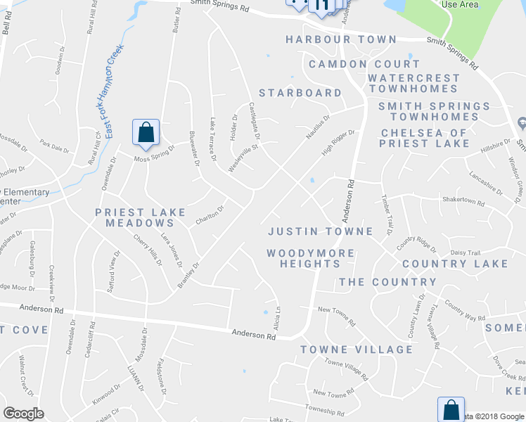 map of restaurants, bars, coffee shops, grocery stores, and more near 3048 High Rigger Drive in Nashville