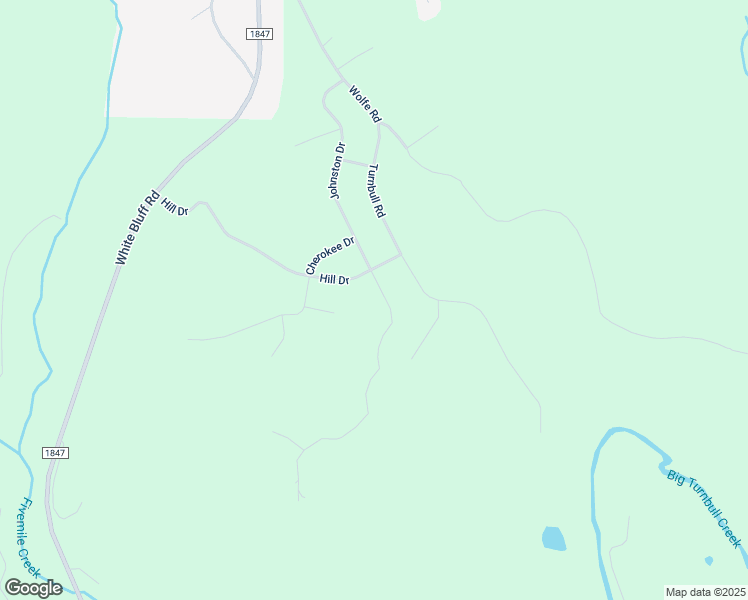 map of restaurants, bars, coffee shops, grocery stores, and more near 1030 Johnson Drive in White Bluff
