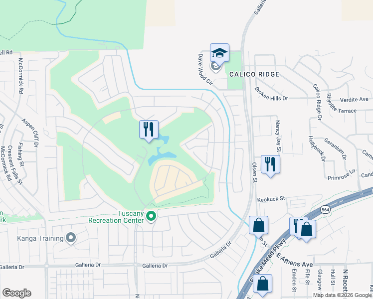 map of restaurants, bars, coffee shops, grocery stores, and more near 469 Via Lombardi in Henderson
