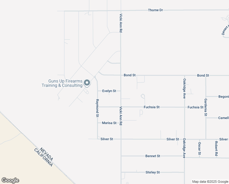 map of restaurants, bars, coffee shops, grocery stores, and more near 1951 Evelyn Street in Pahrump