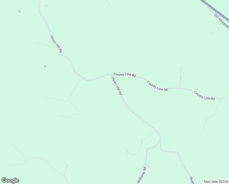 map of restaurants, bars, coffee shops, grocery stores, and more near Hearn Hill Road in Alexandria