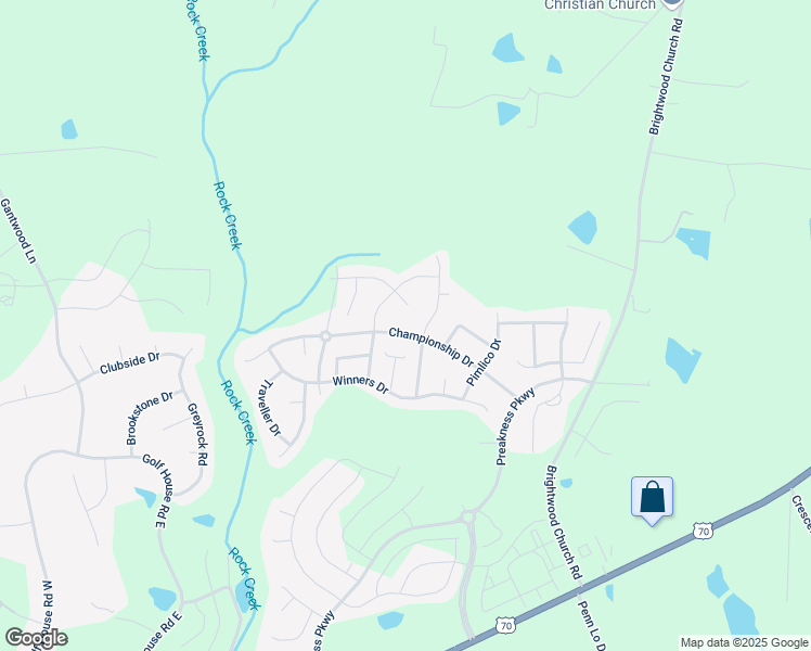map of restaurants, bars, coffee shops, grocery stores, and more near 6806 Olivia Court in Whitsett