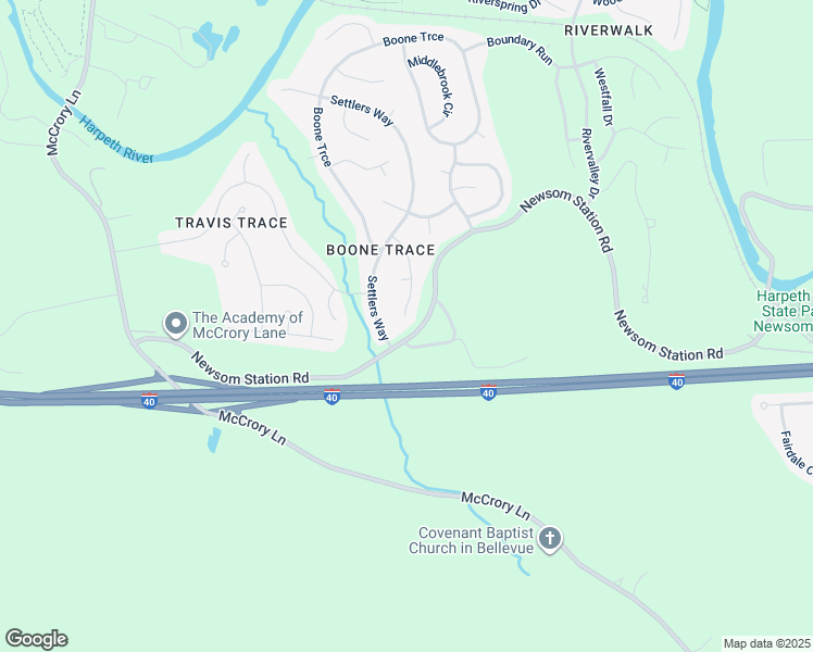 map of restaurants, bars, coffee shops, grocery stores, and more near 7836 Farmington Place in Nashville