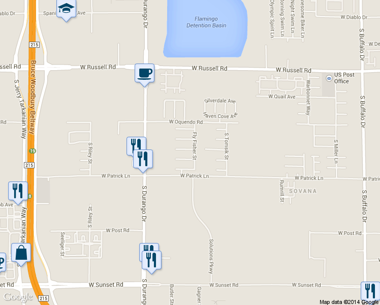map of restaurants, bars, coffee shops, grocery stores, and more near 6008 Fly Fisher Street in Las Vegas