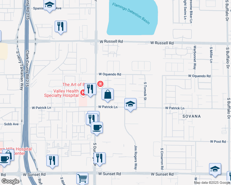 map of restaurants, bars, coffee shops, grocery stores, and more near 8473 Chinook Candy Court in Las Vegas