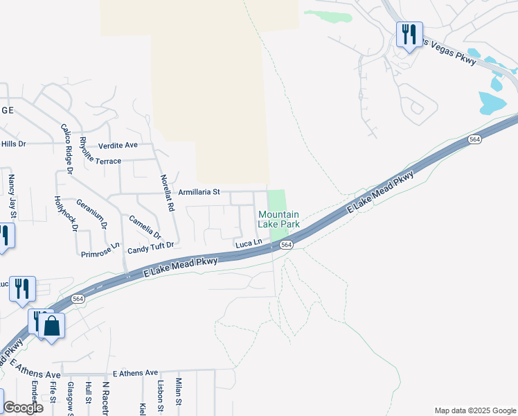 map of restaurants, bars, coffee shops, grocery stores, and more near 1026 Skysail Drive in Henderson