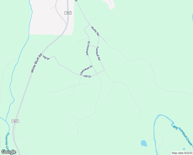 map of restaurants, bars, coffee shops, grocery stores, and more near 1030 Johnson Drive in White Bluff
