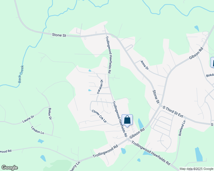 map of restaurants, bars, coffee shops, grocery stores, and more near 801 Trollingwood Hawfields Road in Mebane