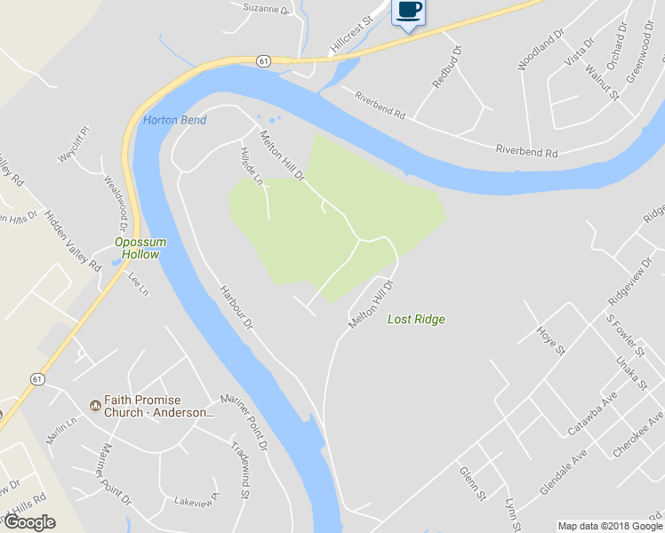 map of restaurants, bars, coffee shops, grocery stores, and more near 129 Mountain Meadow Lane in Clinton