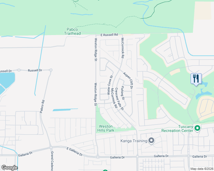 map of restaurants, bars, coffee shops, grocery stores, and more near 1037 Water Cove Street in Henderson