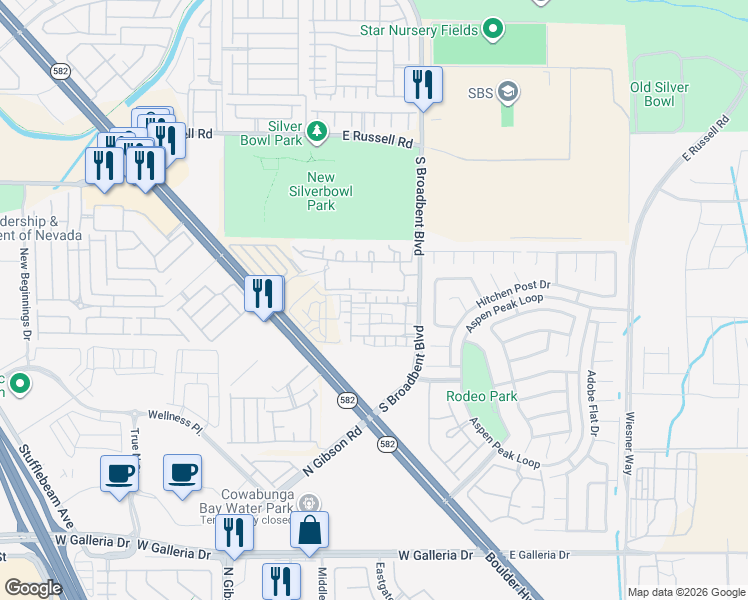 map of restaurants, bars, coffee shops, grocery stores, and more near 6904 Smiling Cloud Avenue in Las Vegas